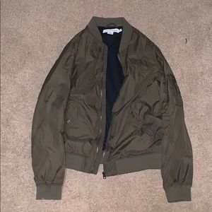 H&M olive green bomber jacket